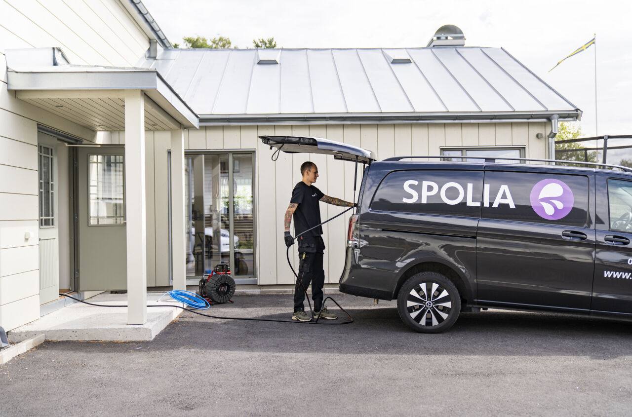 Villaspolning av avlopp i enfamiljshus