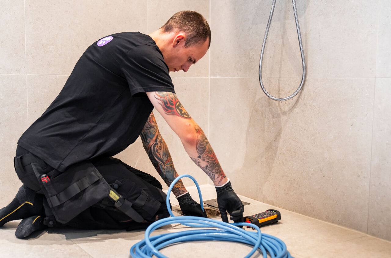 Avloppsrensning av duschavlopp